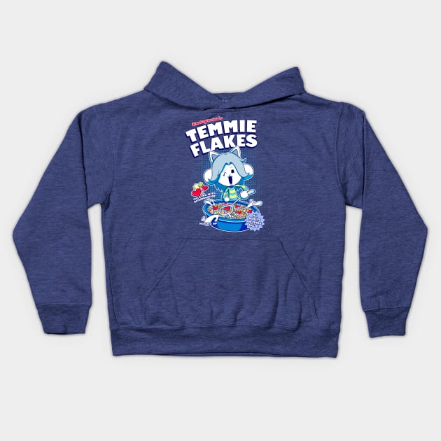 Temmie Flakes! Kids Hoodie by watermelonium